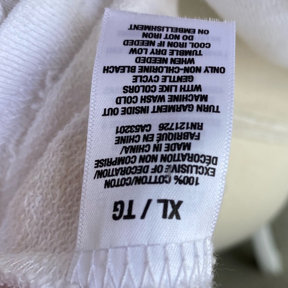 White terry biker style jacket - Picture 12 of 13